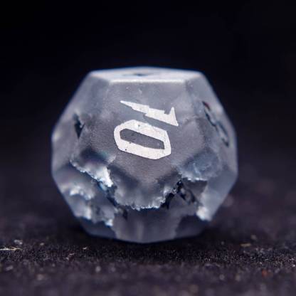 Black Sparkle D&D Gem Dice Set – Matte Black, Sharp Edge, Perfect RPG Gift for Boyfriend