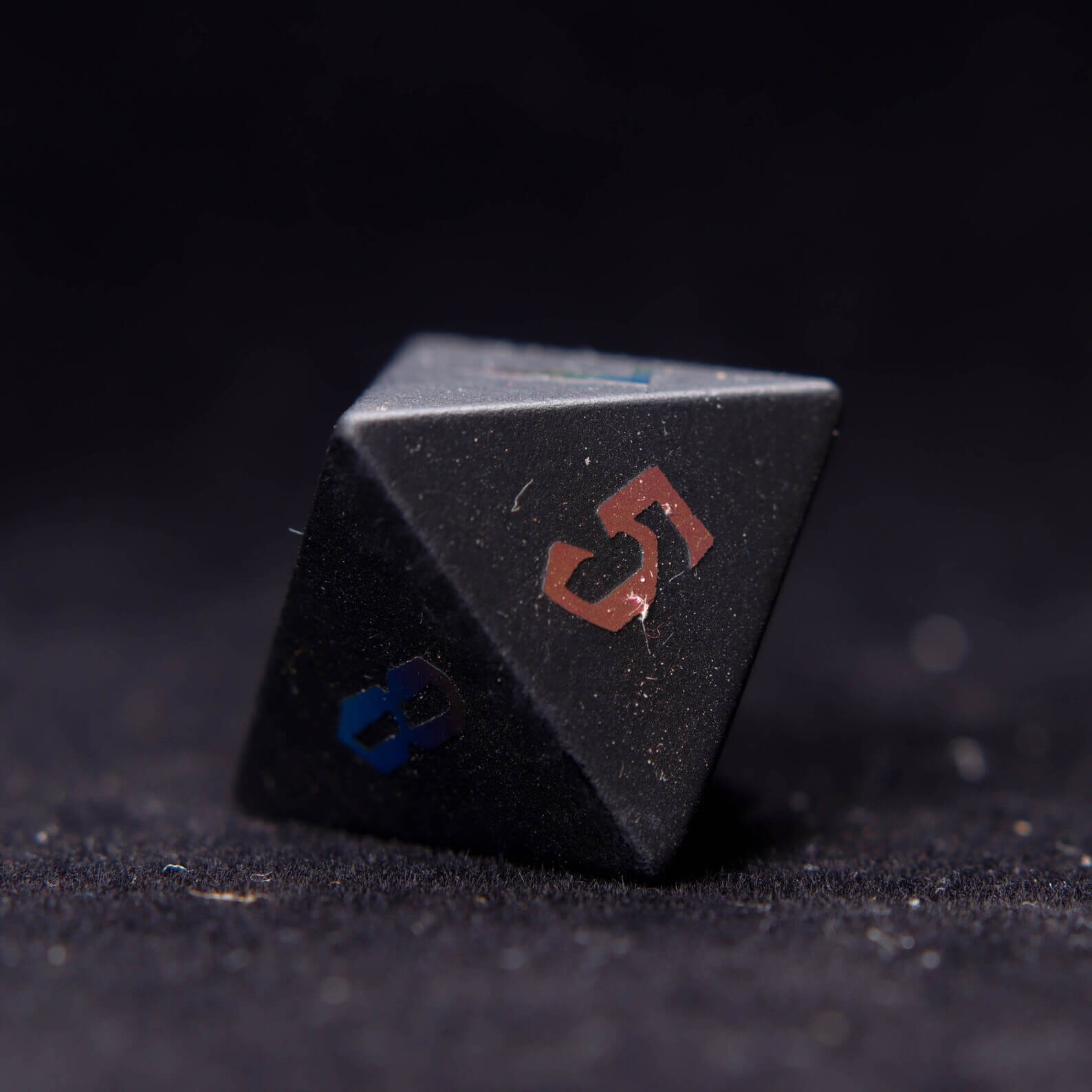 Black Obsidian DND Dice Set – Matte Sharp Edge Polyhedral Dice for D&D RPG