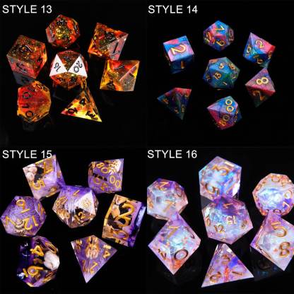 Blue Lightning DND D20 Dice