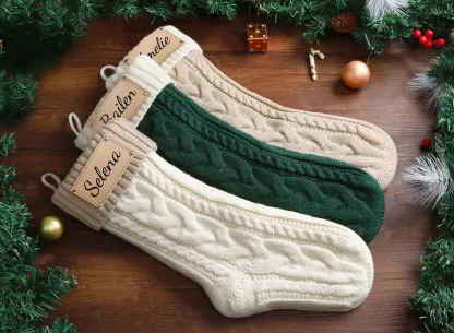 Personalized Farmhouse Holiday Stockings - Perfect Christmas Gift & Decoration