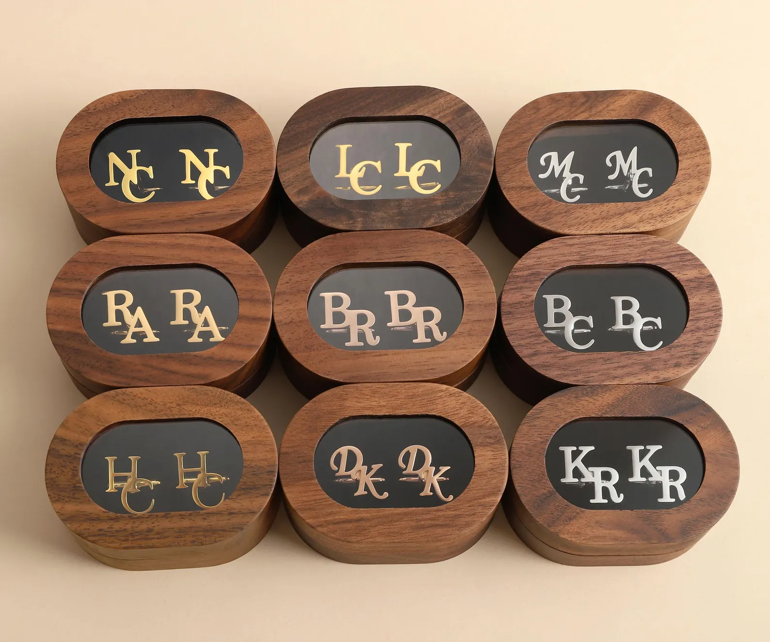 Personalized Cufflinks – Custom Initials, Wedding & Best Man Gifts