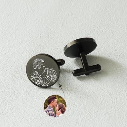 Custom Character Cufflinks Set - Personalized Cufflinks for Weddings