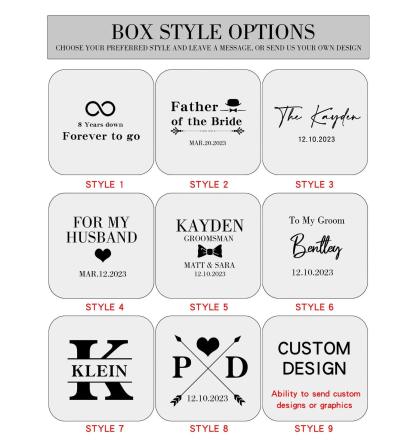 Custom Character Cufflinks Set - Personalized Cufflinks for Weddings