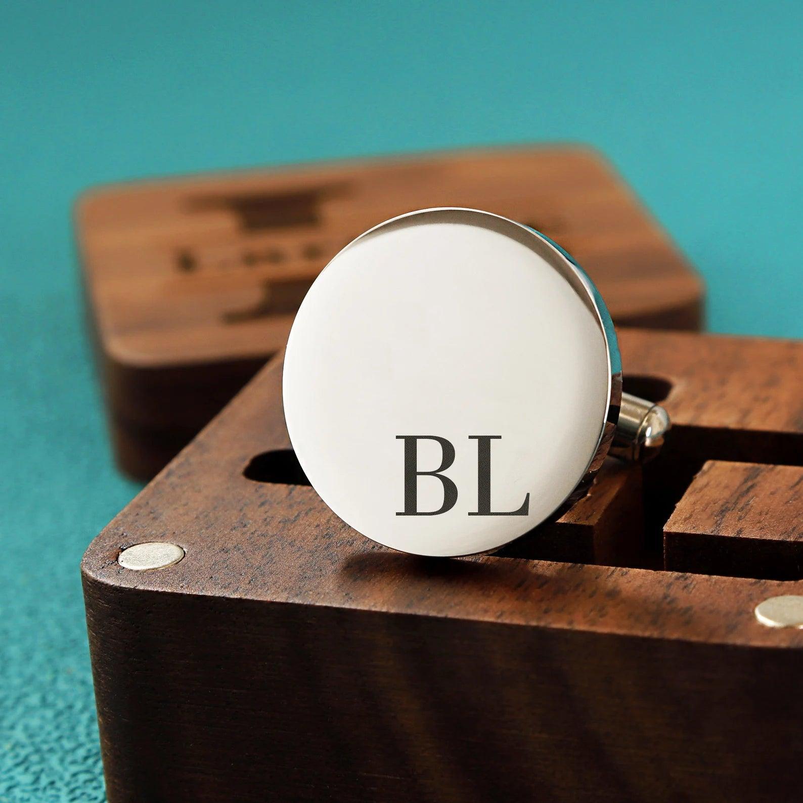 Groomsman + Initials - Cufflinks Set