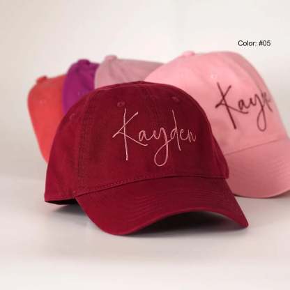 Custom Text Embroidered Hat - Gift For New Dad Mom, Gift For Bride, Bachelorette, Christmas Gift