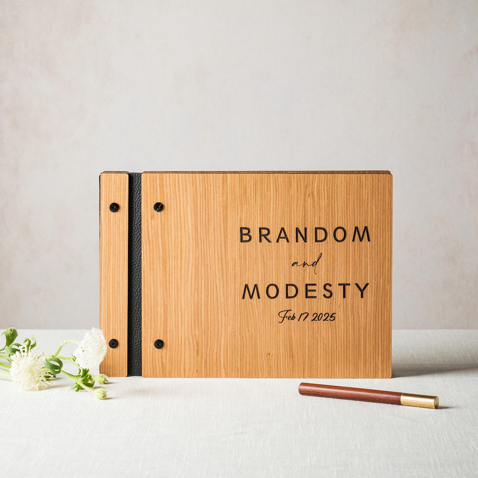 Custom Wedding Guestbook - Unique Wedding Gift