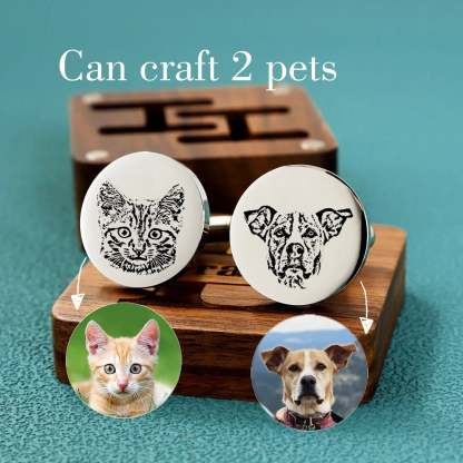 Customized Pet Cufflinks Set