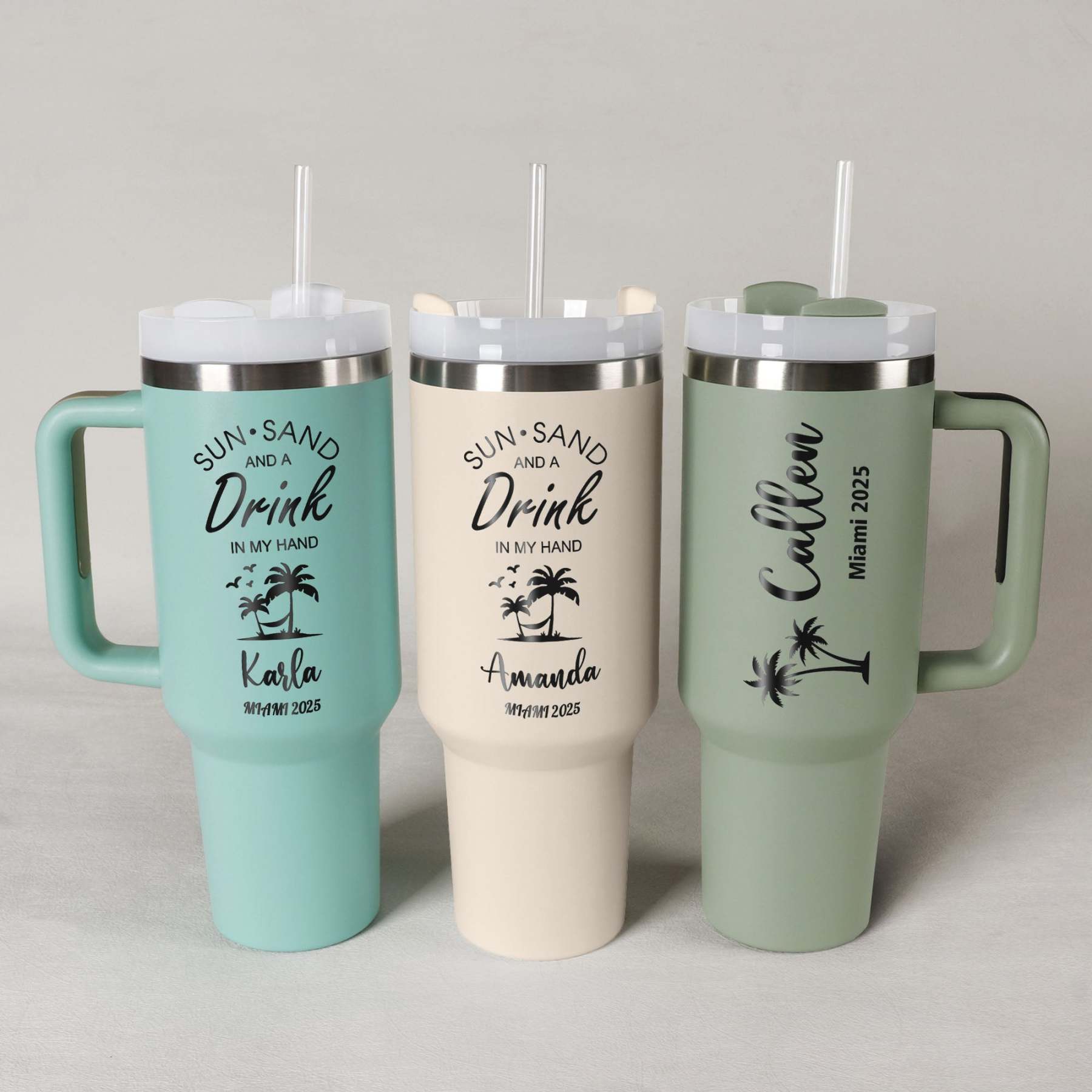 Personalized 40oz Tumbler - Stainless Steel Cups & Girls Weekend Gift