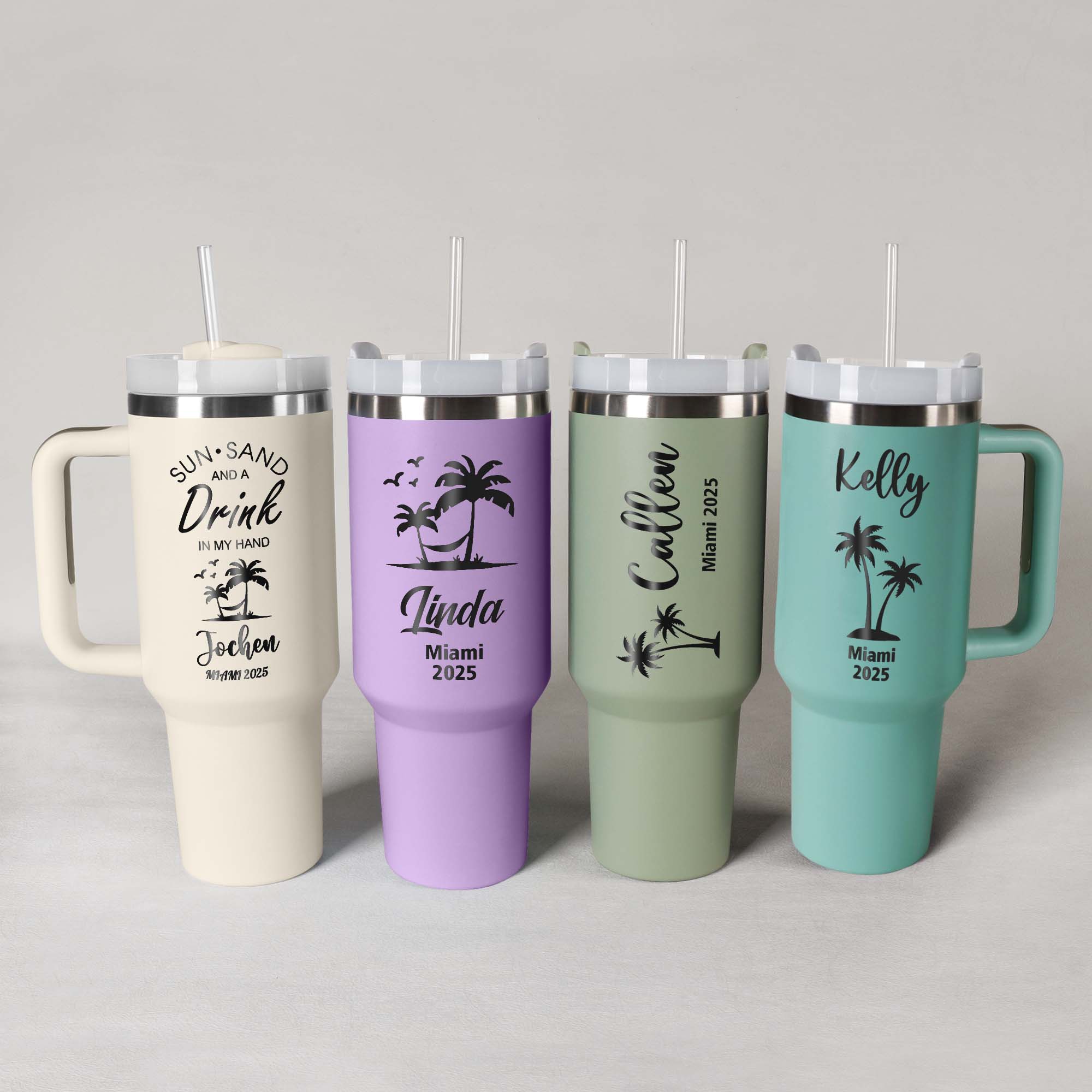 Personalized 40oz Tumbler - Stainless Steel Cups & Girls Weekend Gift