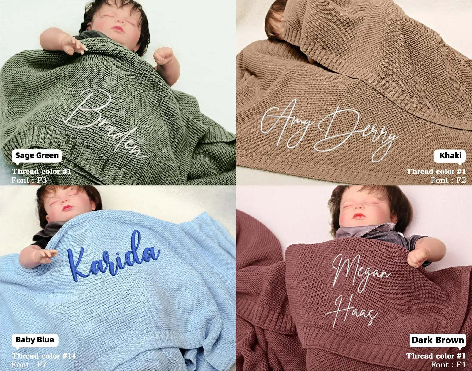 Personalized baby blanket with name - Perfect Gift for Newborns & Toddlers