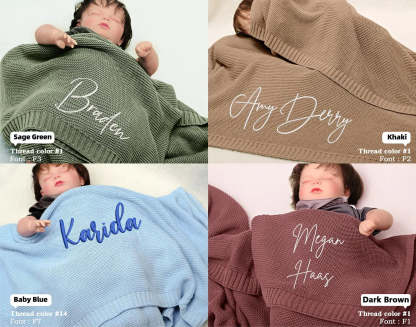Personalized baby blanket with name - Perfect Gift for Newborns & Toddlers