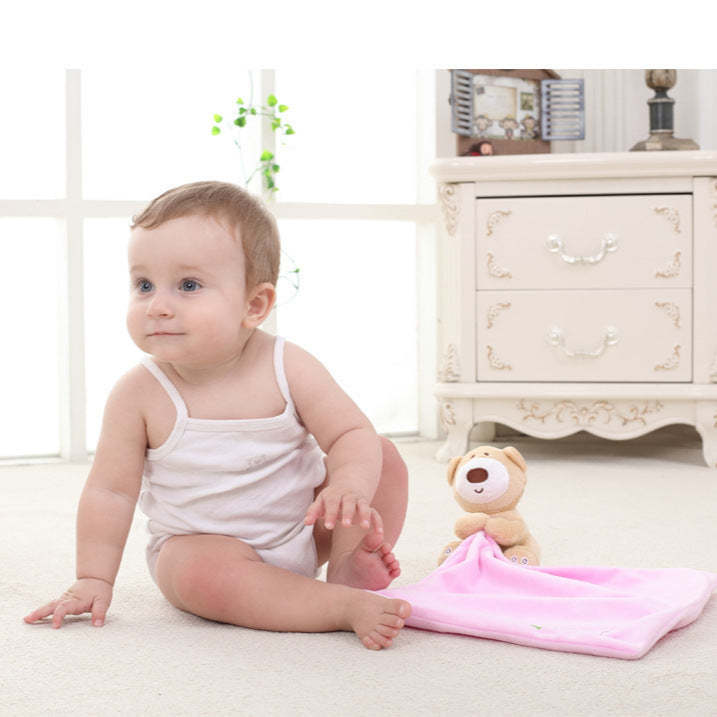 Personalized Bear Embroidered Comfort Towel