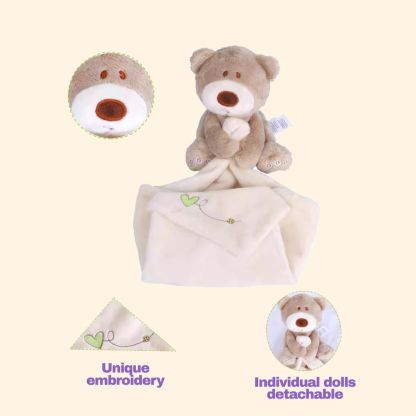 Personalized Bear Embroidered Comfort Towel