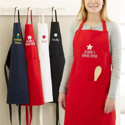 Personalized Embroidered Apron – The Weekender Custom Apron – Navy Blue