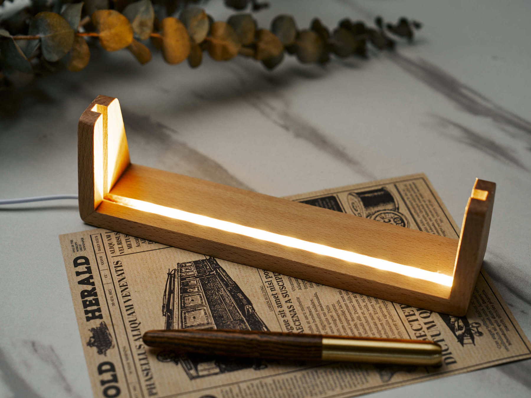 Personalized Desk Nameplate with pattern