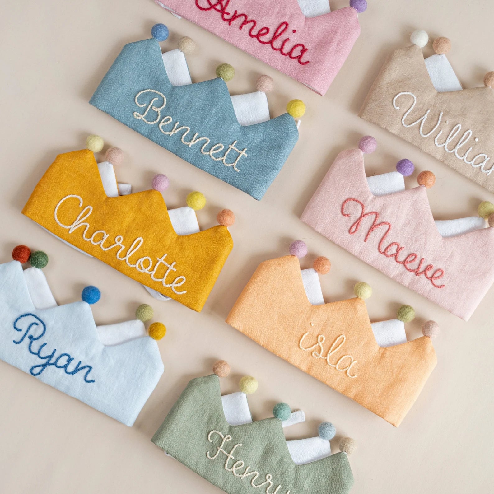 Personalized First Birthday Crown – Handmade Keepsake for Special Occasions