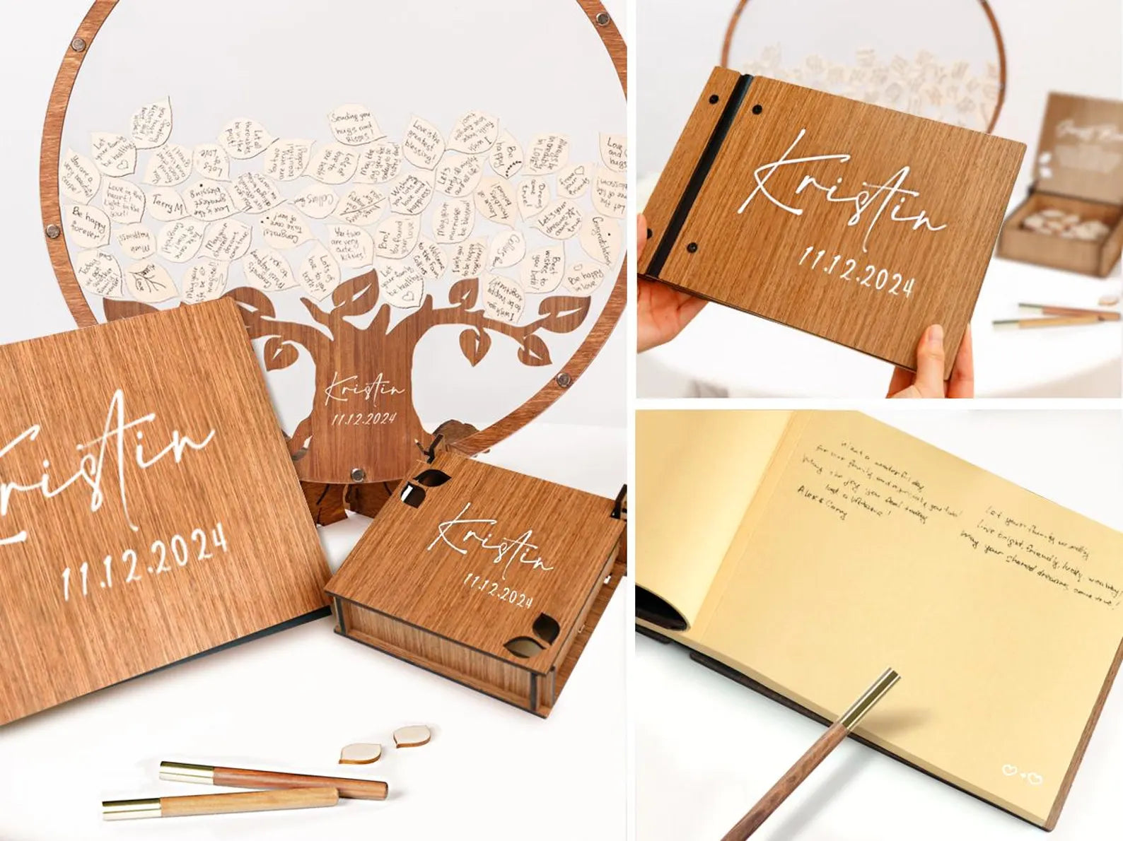 Unique Family Tree Wedding Guest Book – A Beautiful Keepsake for Your Big Day