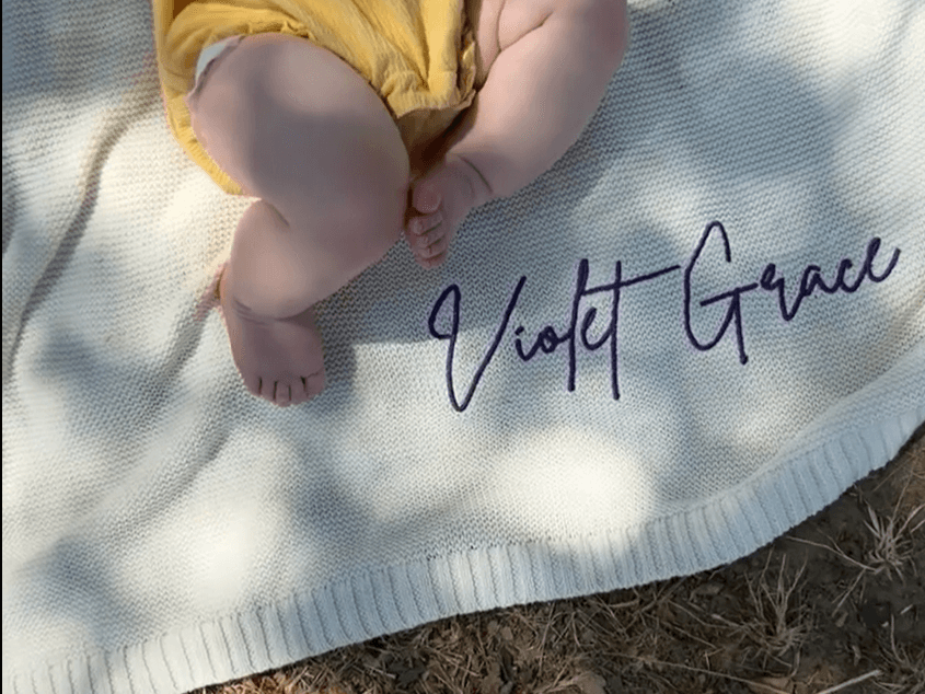 Best Personalized Travel Gifts --custom baby blanket