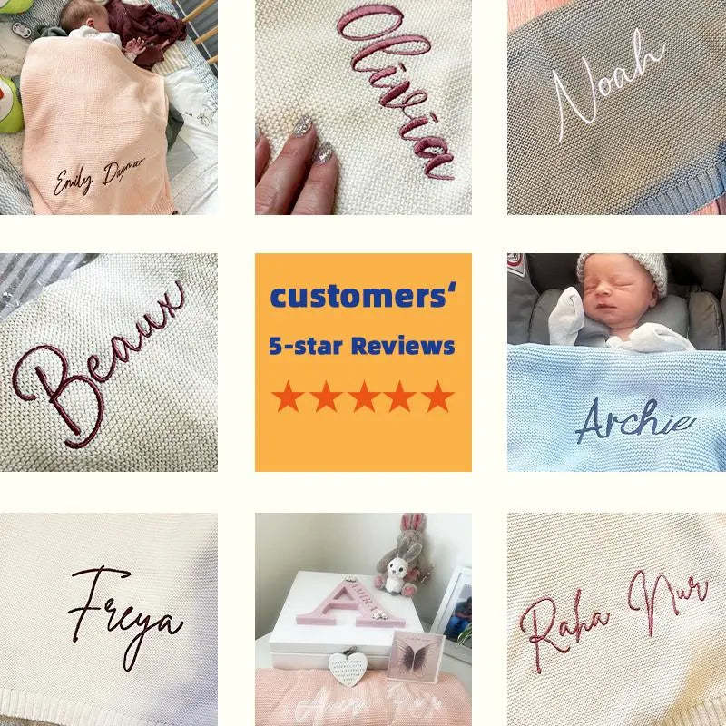Personalized baby blanket with name - Perfect Gift for Newborns & Toddlers