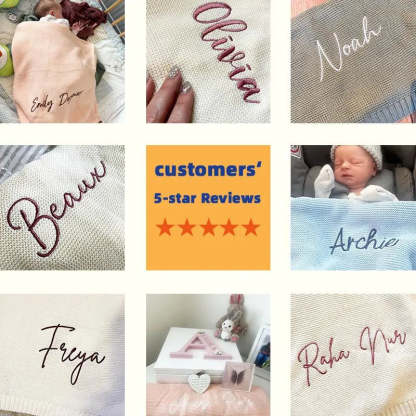 Personalized baby blanket with name - Perfect Gift for Newborns & Toddlers