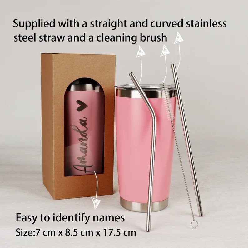 Personalized 20oz Cup for Travel Tumbler - Bachelorette Parties & Girls Weekend Gift