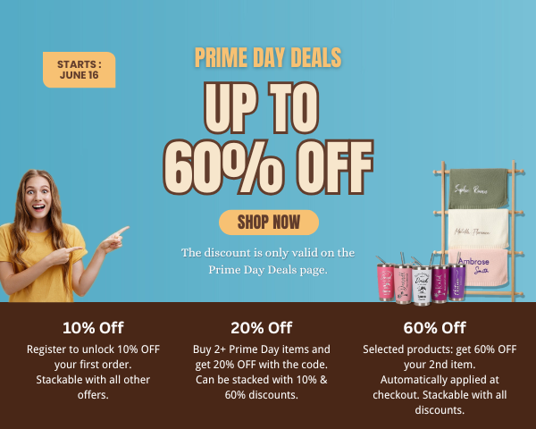 🎉 Prime Day Deal Up to 60% OFF : Custom Gifts on Sale!