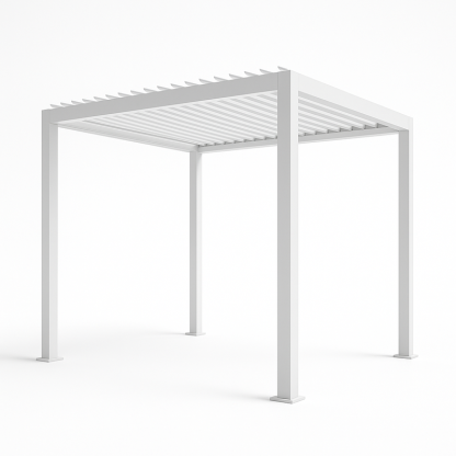 Pérgola de Aluminio Blanca para Exterior 300x300x250 cm