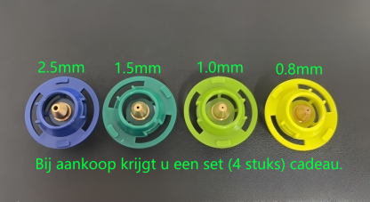 Hogedruk draadloze verfspuitpistool met 2 batterijen.