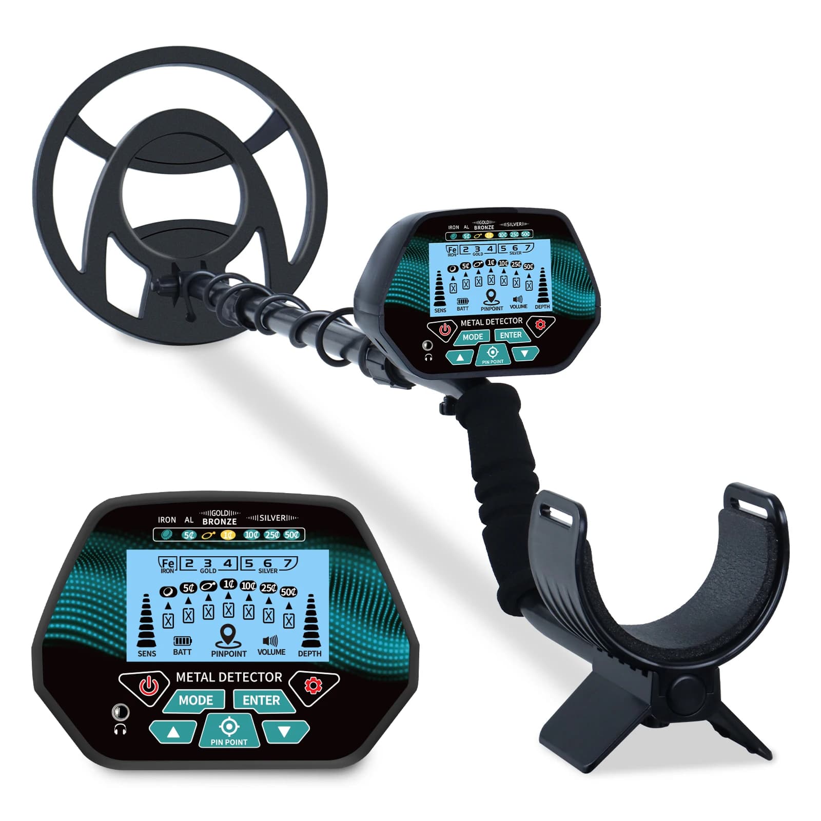 The GT3028 underground metal detector can perform multifunctional detection on various types of terrain.