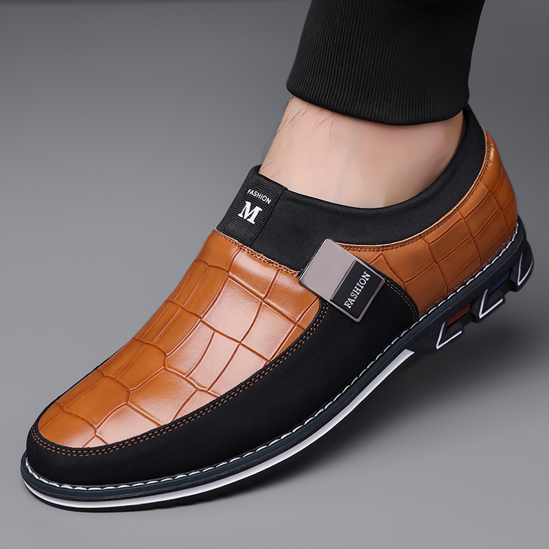Men's Fashion Calfskin Leather Shoes