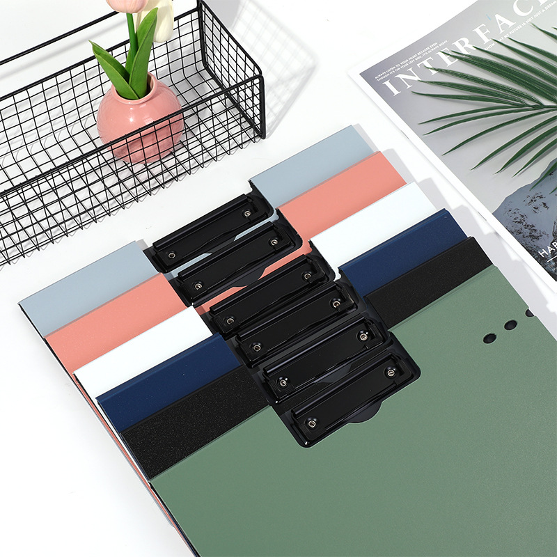 10PCS Folder board, horizontal and vertical data report archives dual clip multifunctional book clip