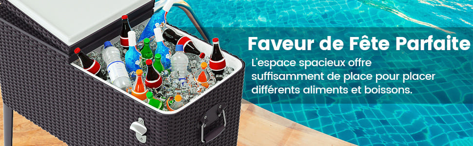 chariot de baignoire en rotin
