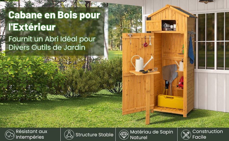 armoire de jardin en bois
