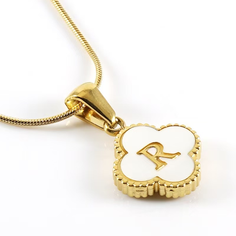 Clover Letter Necklace