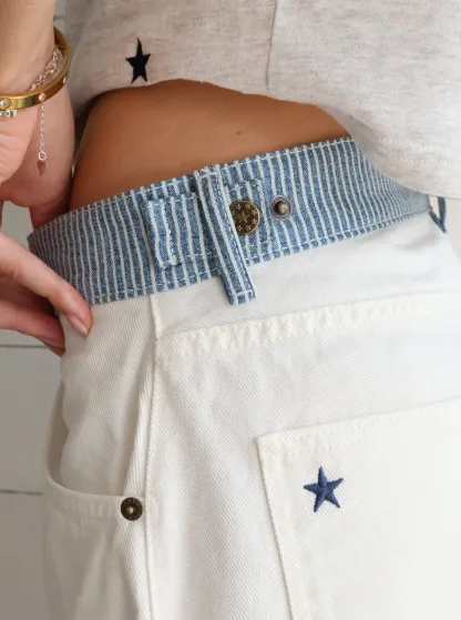 Judy Adjustable Wide Leg Jeans (Buy 2 Free Shipping)