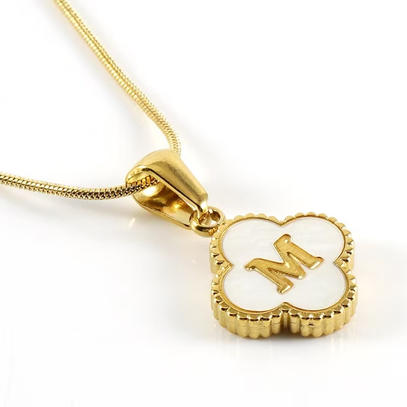 Clover Letter Necklace