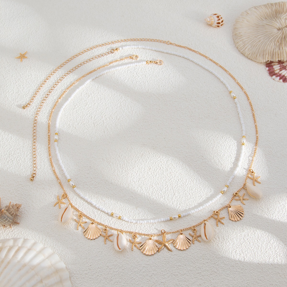 Bohemian Beach Starfish Shell Waist Chain