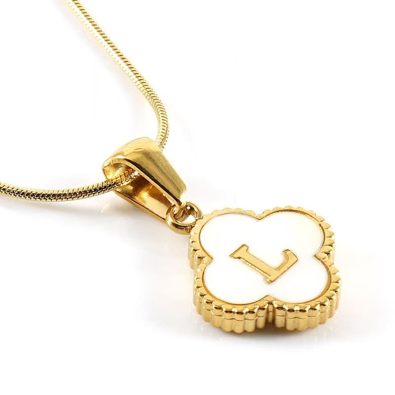 Clover Letter Necklace