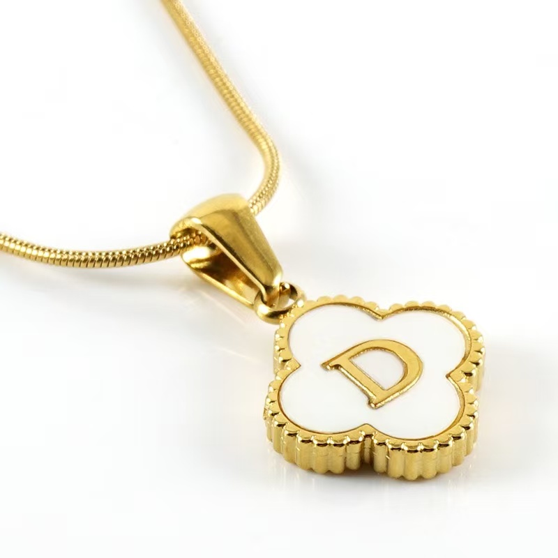 Clover Letter Necklace