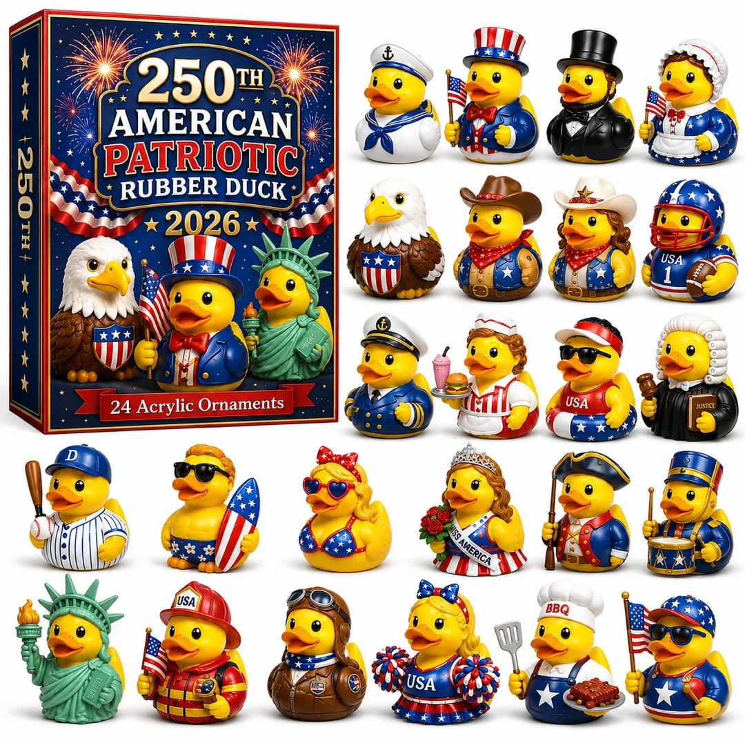 🎉 Limited Edition!🔥2026 American Patriotic Duck Advent Calendar