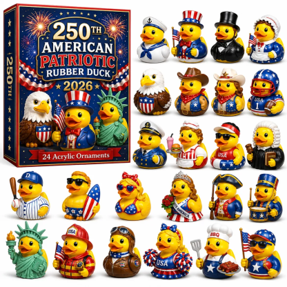 🎉 Limited Edition!🔥2026 American Patriotic Duck Advent Calendar