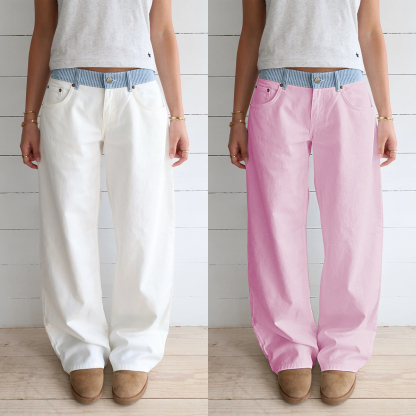 Judy Adjustable Wide Leg Jeans (Buy 2 Free Shipping)