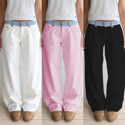 Judy Adjustable Wide Leg Jeans (Buy 2 Free Shipping)