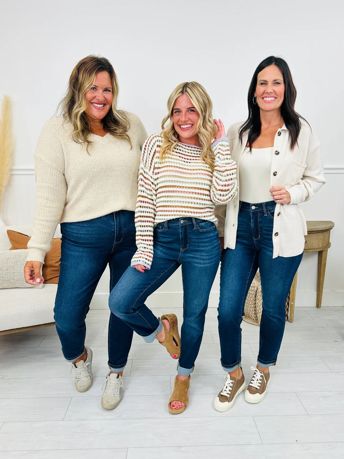 Judy Tummy Control Coolest Boyfriend Jeans(Buy 2 Free Shipping)