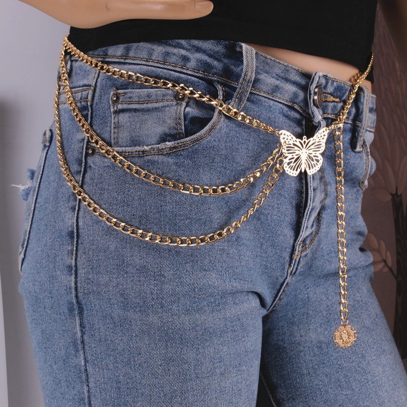 Chain Simple Geometric Multi-layer Belt Chain