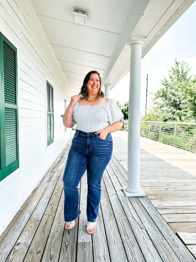 Judy Mid-Rise Tummy Tuck Bootcut Jeans (Buy 2 Free Shipping)