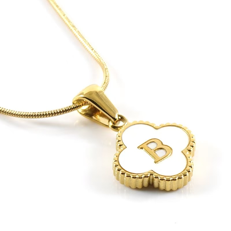 Clover Letter Necklace