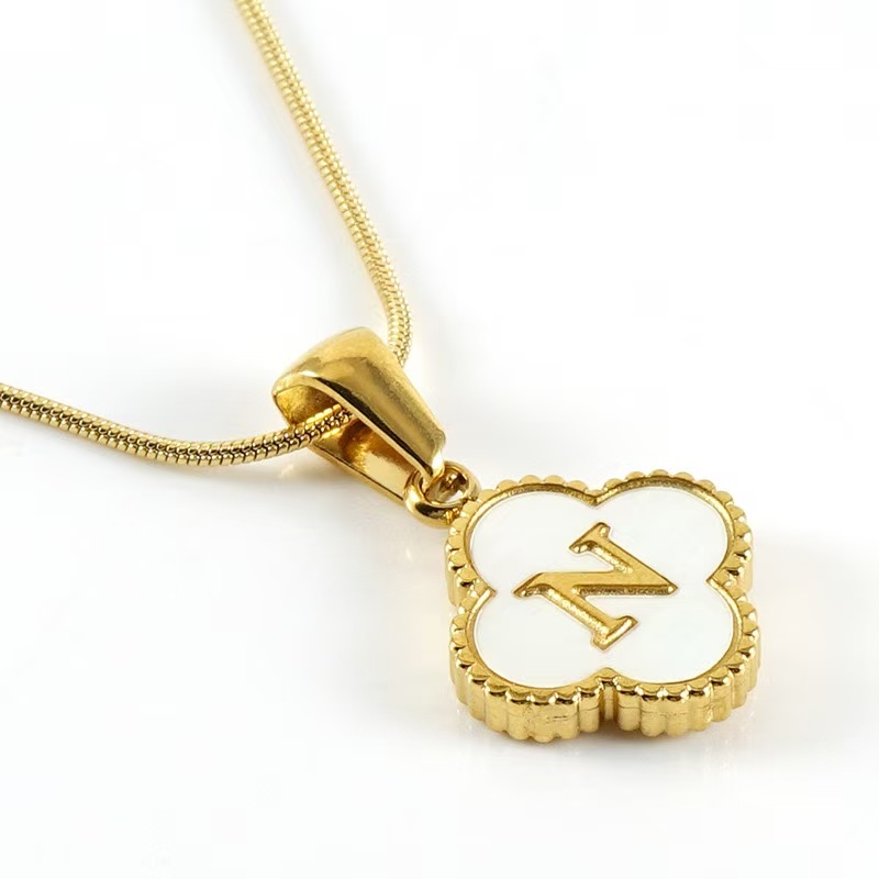 Clover Letter Necklace