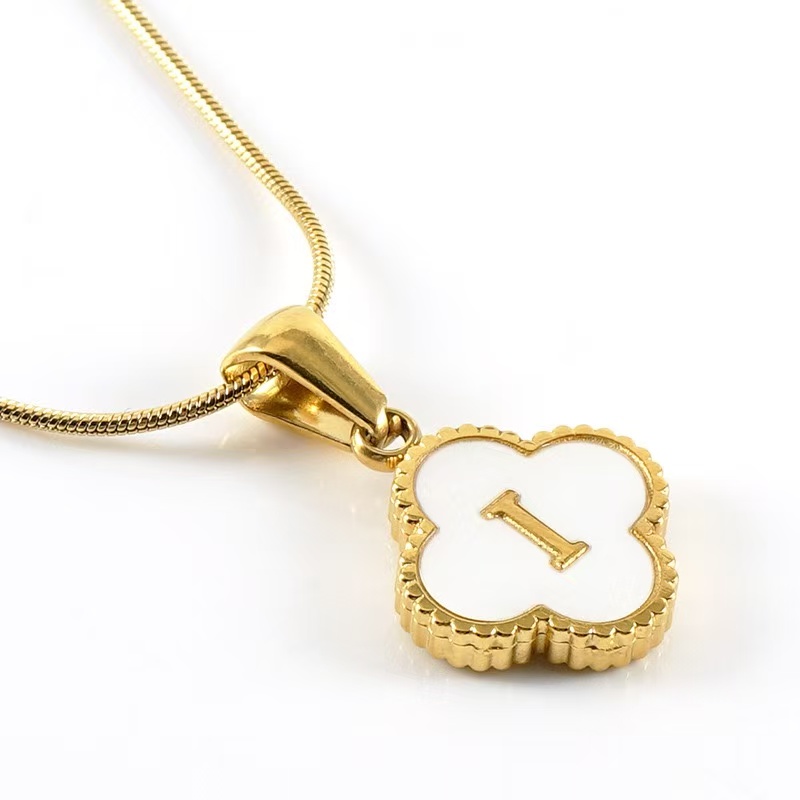 Clover Letter Necklace