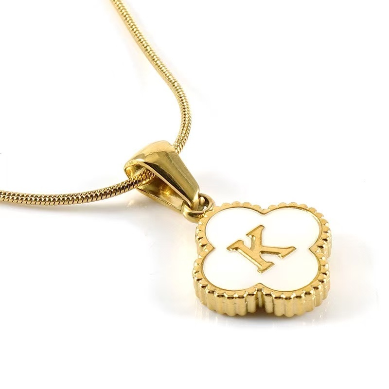 Clover Letter Necklace